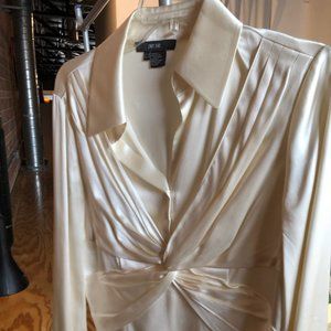 Per Se Silk Charmeuse blouse